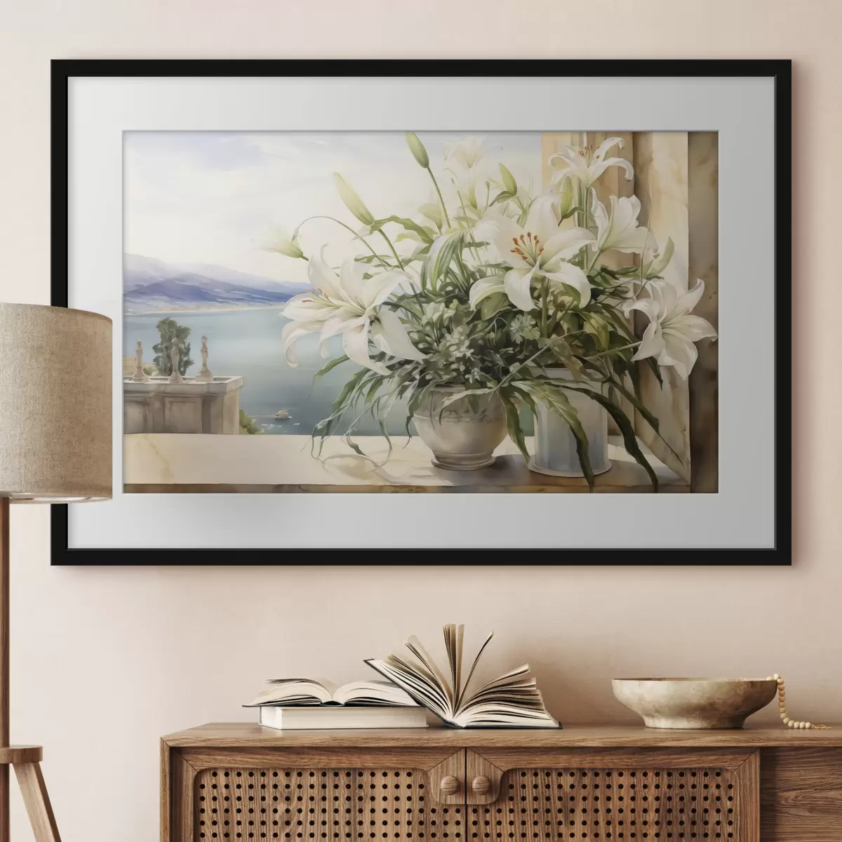 Poster Lirios junto al mar f40682