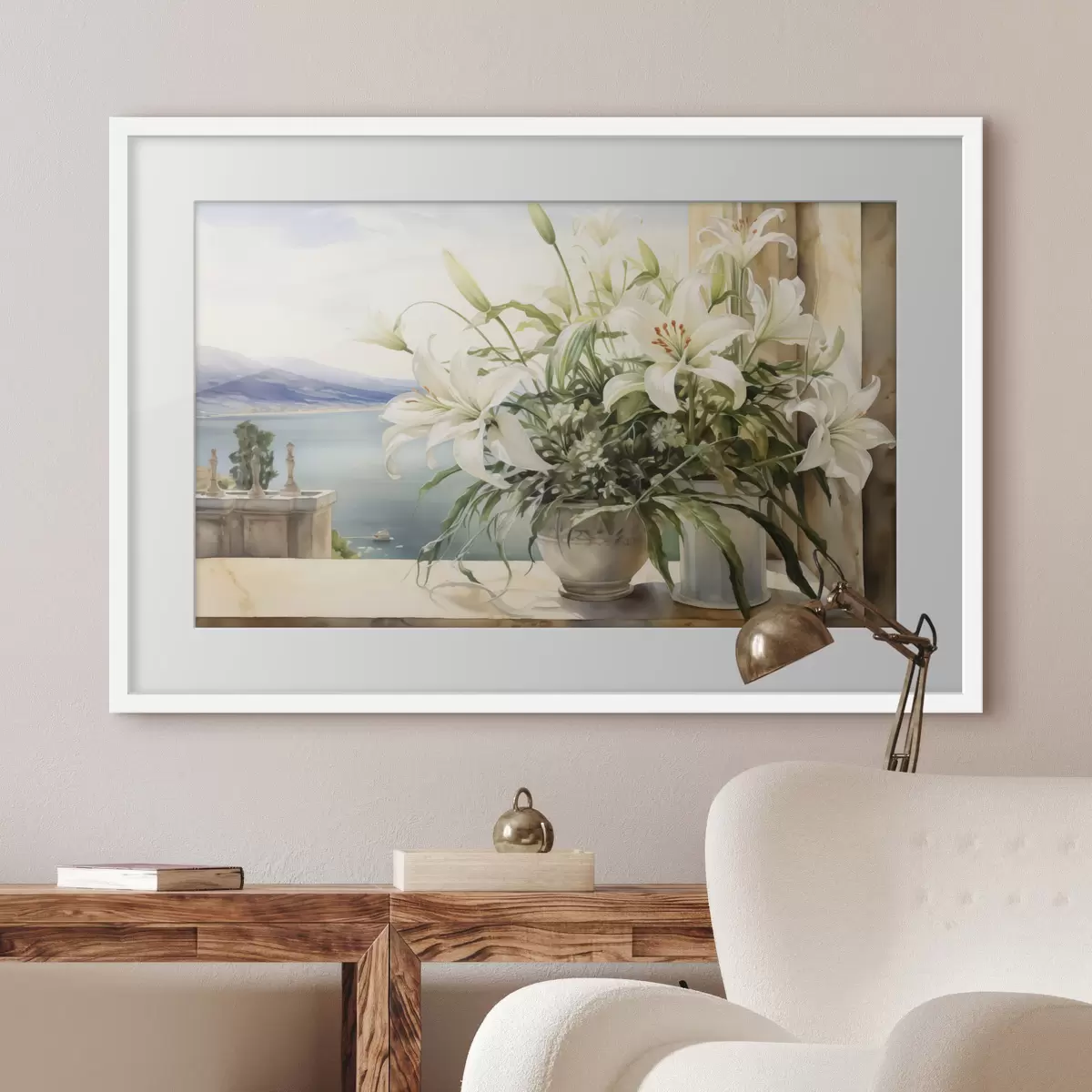 Poster Lirios junto al mar f40682