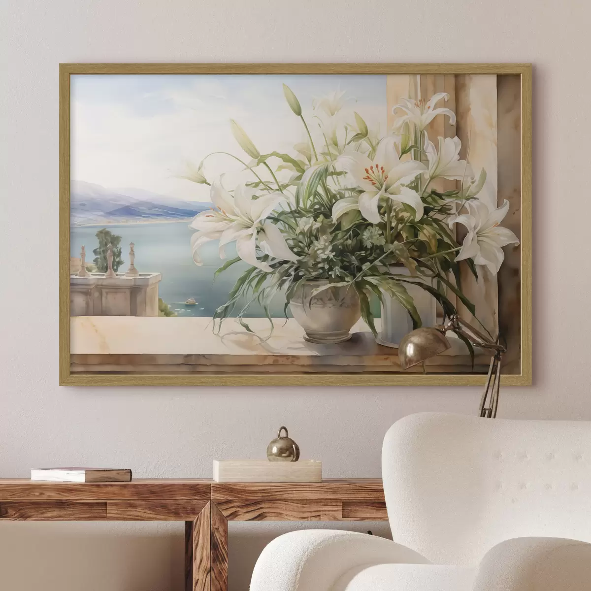 Poster Lirios junto al mar f40682