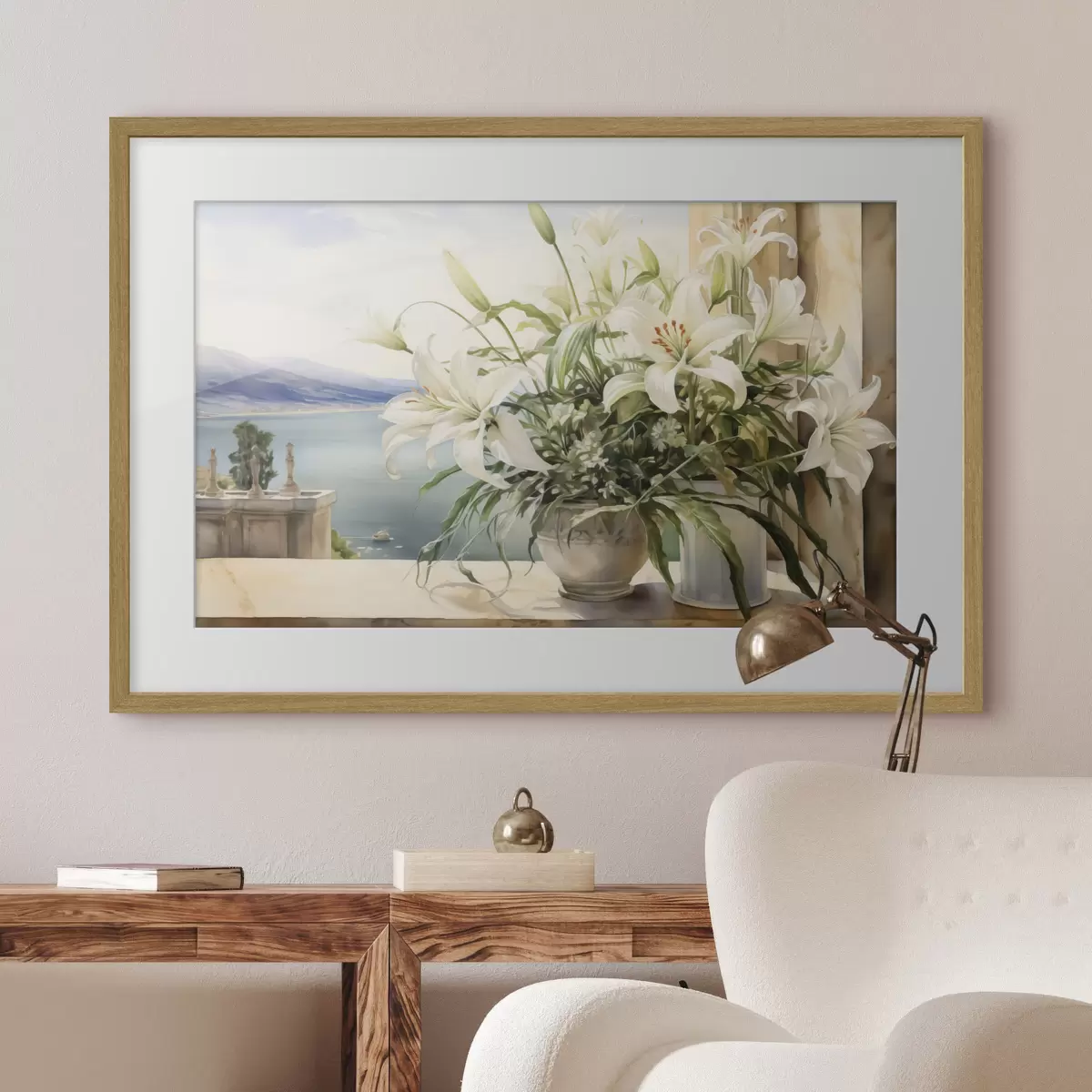 Poster Lirios junto al mar f40682