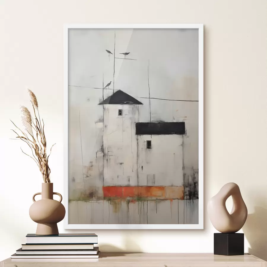 murales de pared Casas que recuerdan f40685