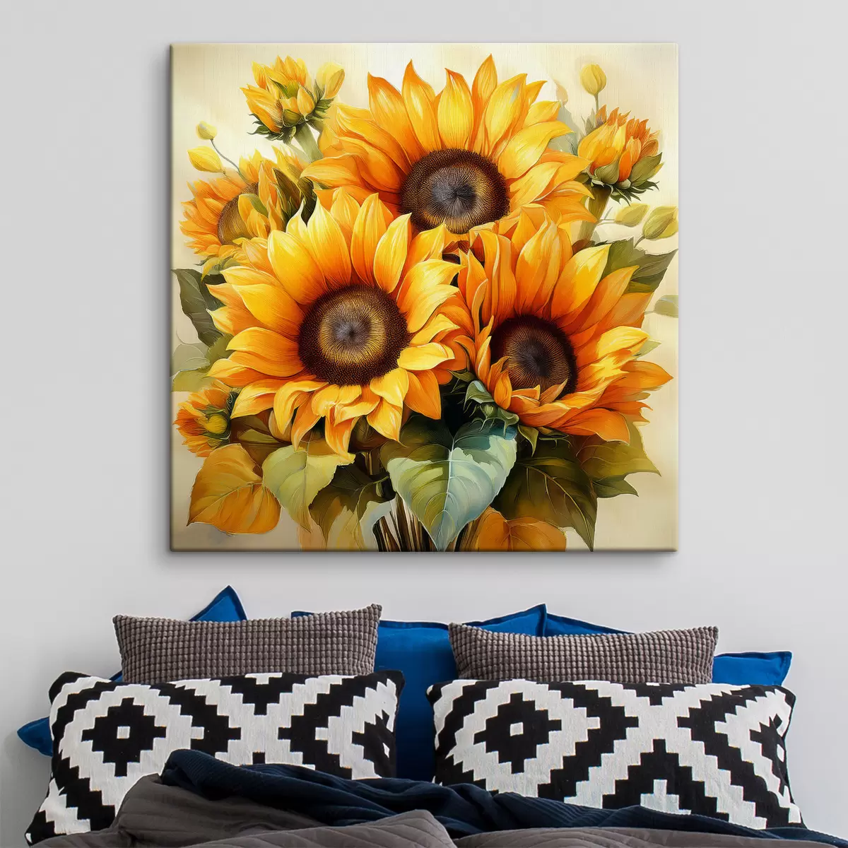 murales de pared girasoles grandes, girasoles amarillos s40710