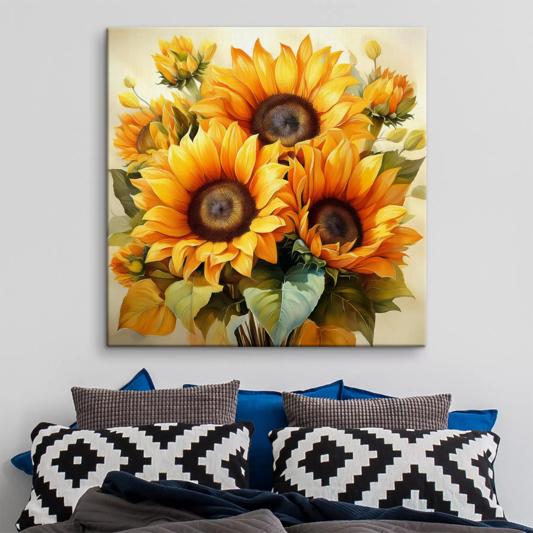 murales de pared girasoles grandes, girasoles amarillos s40710