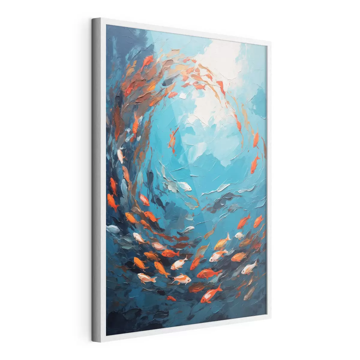 Poster Remolino de pescado en aceite f40633