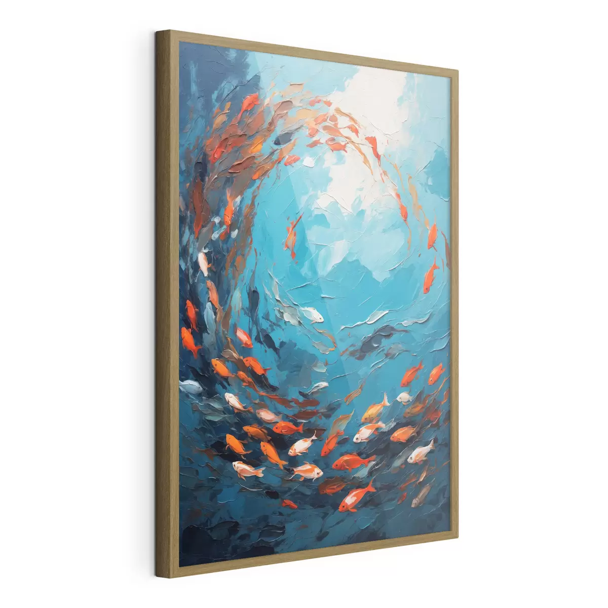 Poster Remolino de pescado en aceite f40633