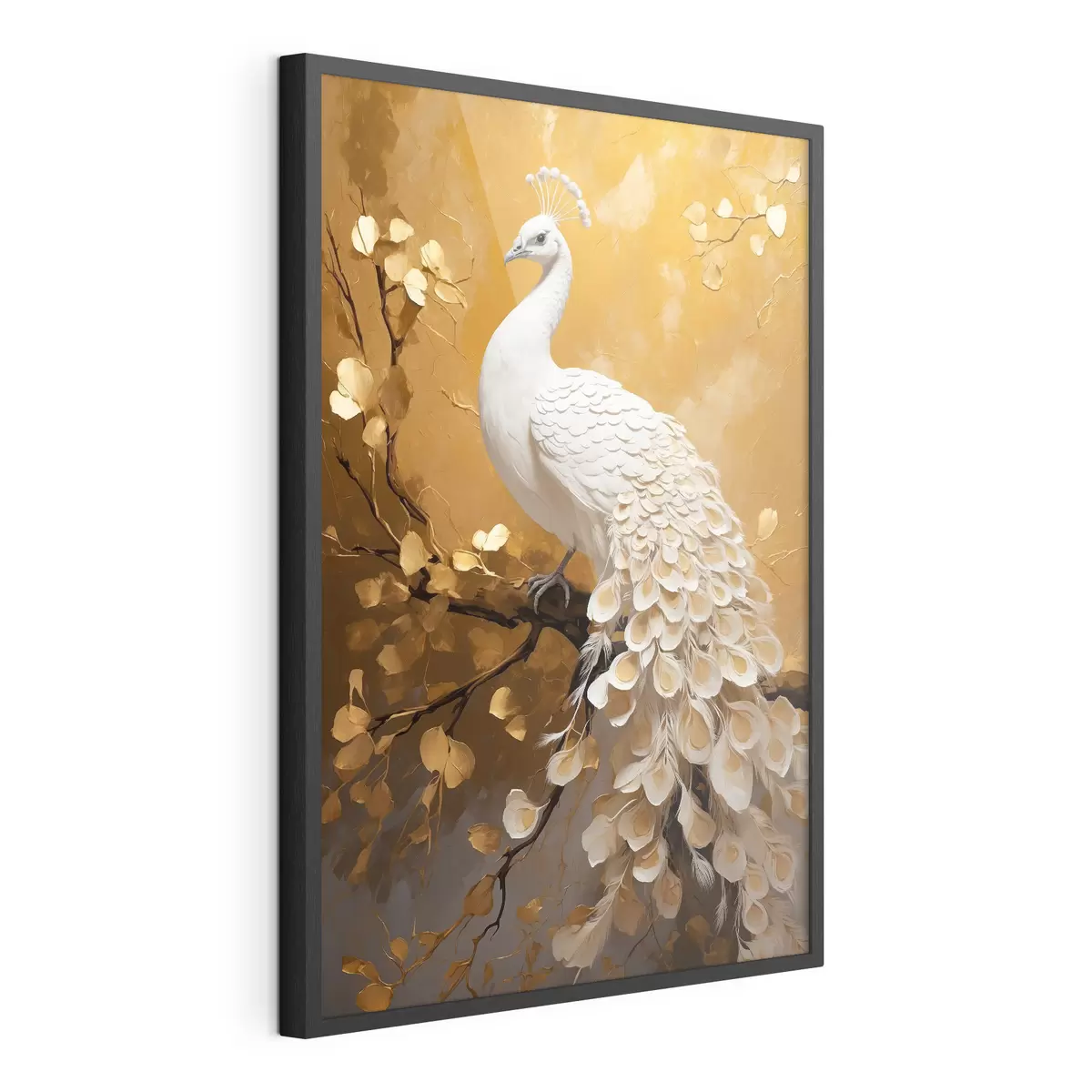 Poster Pavo real blanco f40636