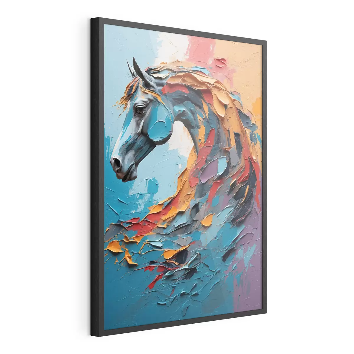 Poster Cabeza de caballo abstracta f40694