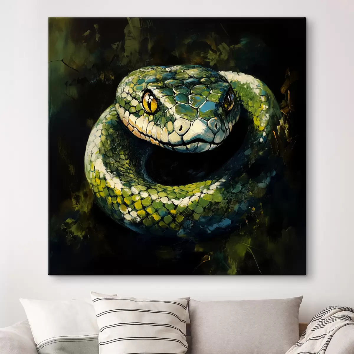 murales de pared Serpiente verde s40827