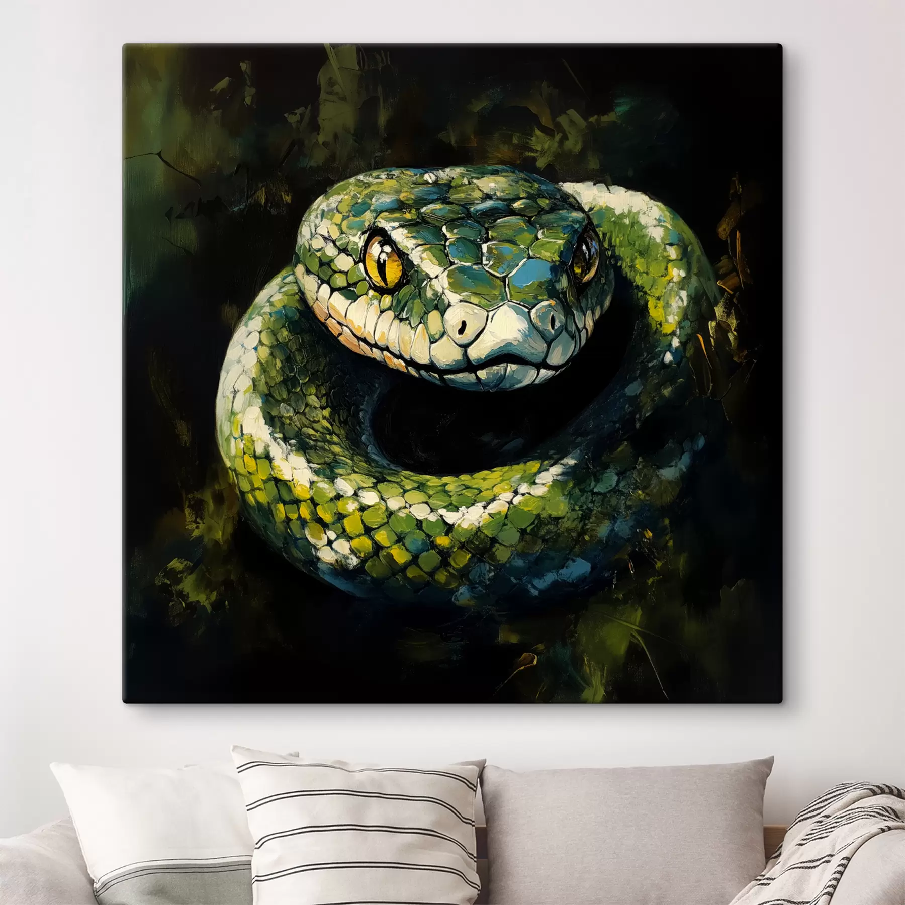murales de pared Serpiente verde s40827