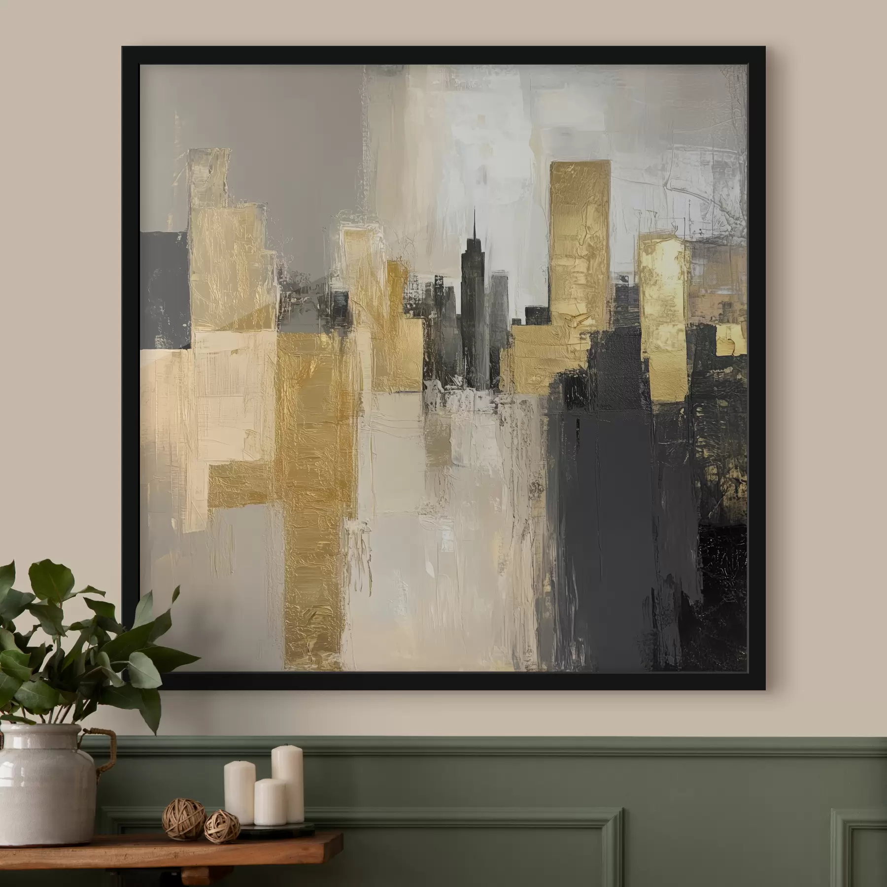 murales de pared Imagen abstracta de la ciudad f40831