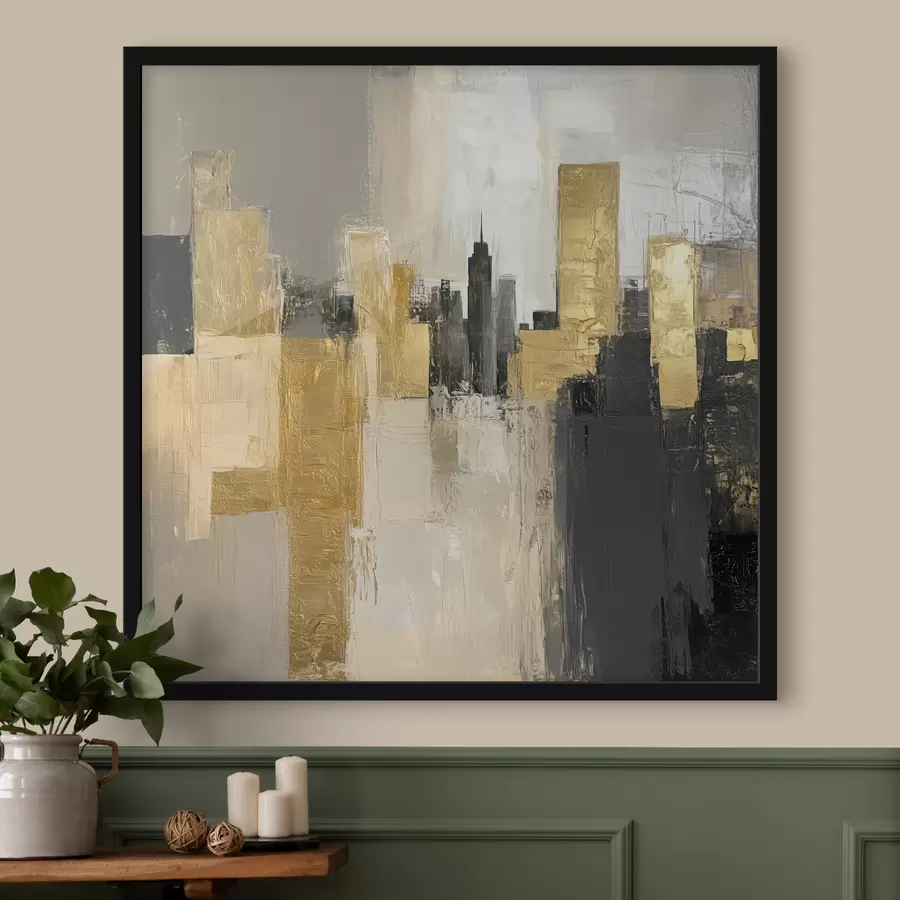 murales de pared Imagen abstracta de la ciudad f40831