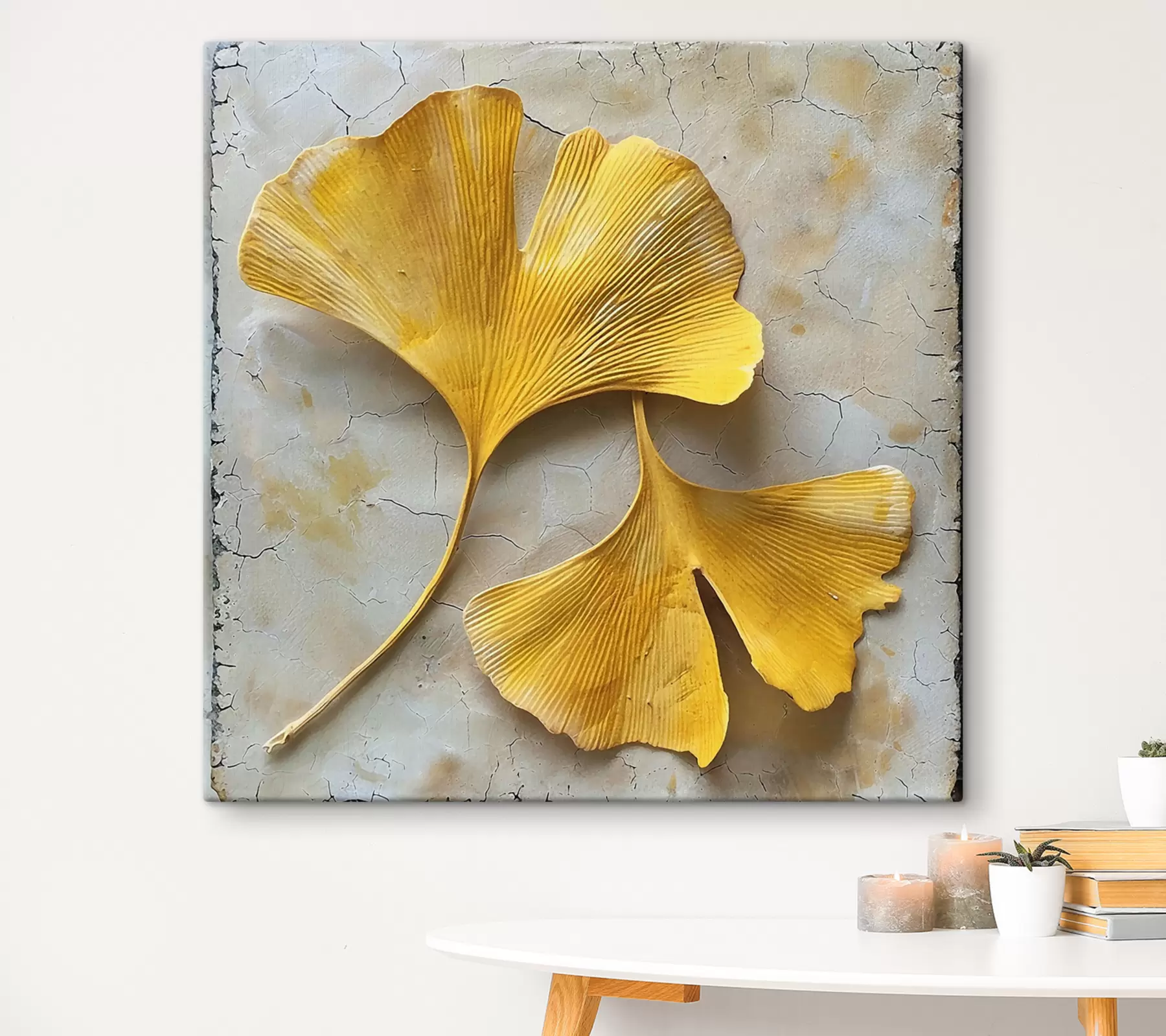 murales de pared Hojas de ginkgo s40767