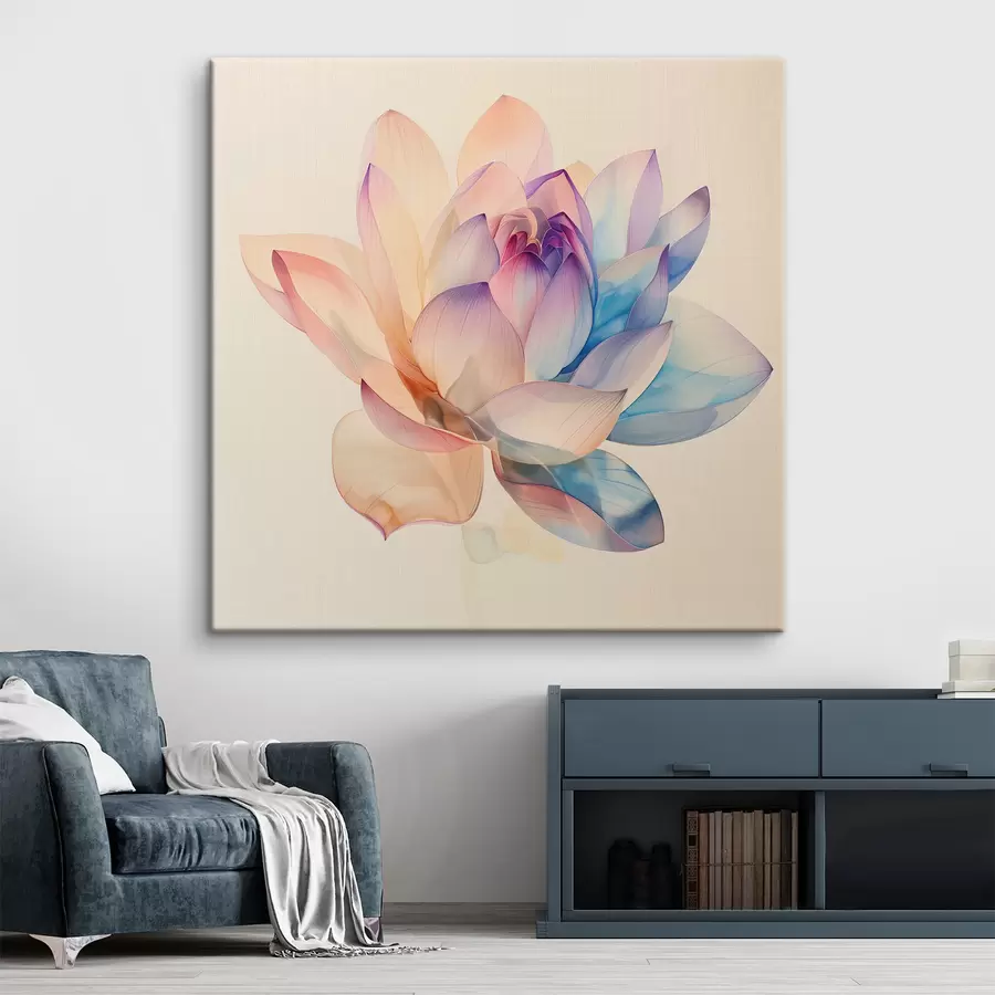 murales de pared Gran flor multicolor s40772