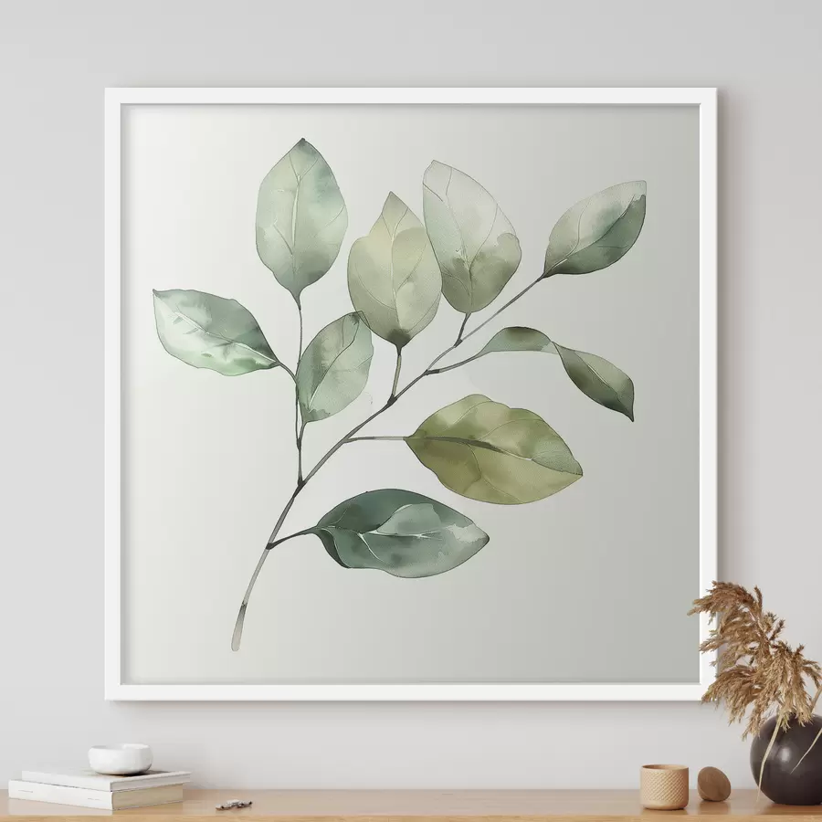 murales de pared Ramita estilo acuarela f40766
