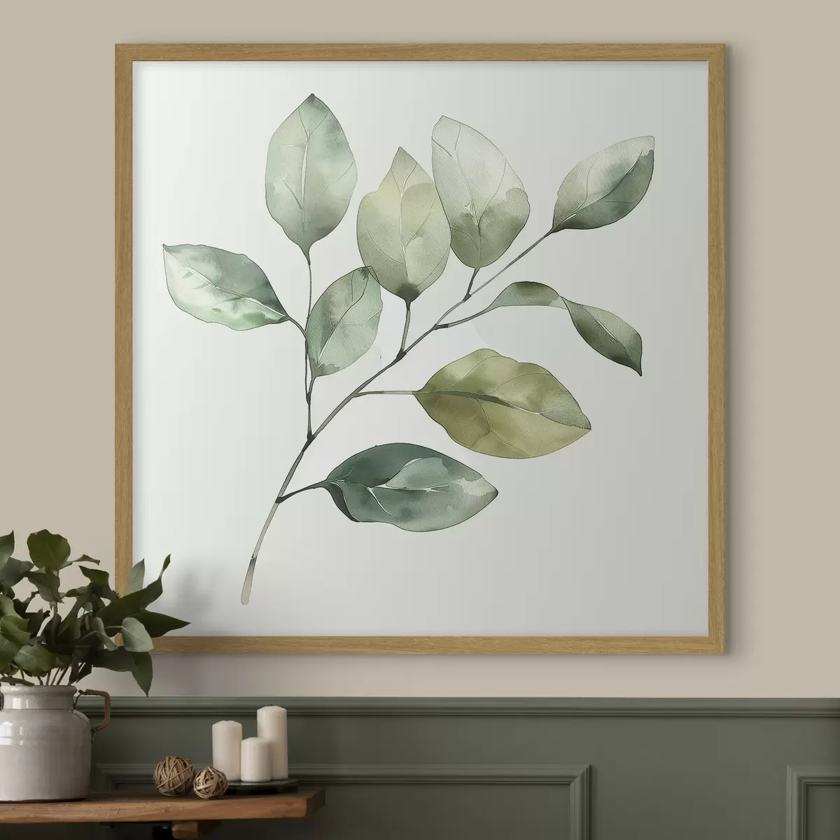 Poster Ramita estilo acuarela f40766