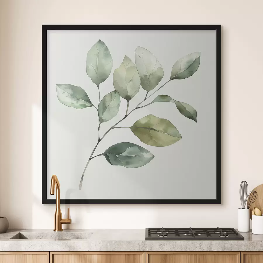 murales de pared Ramita estilo acuarela f40766