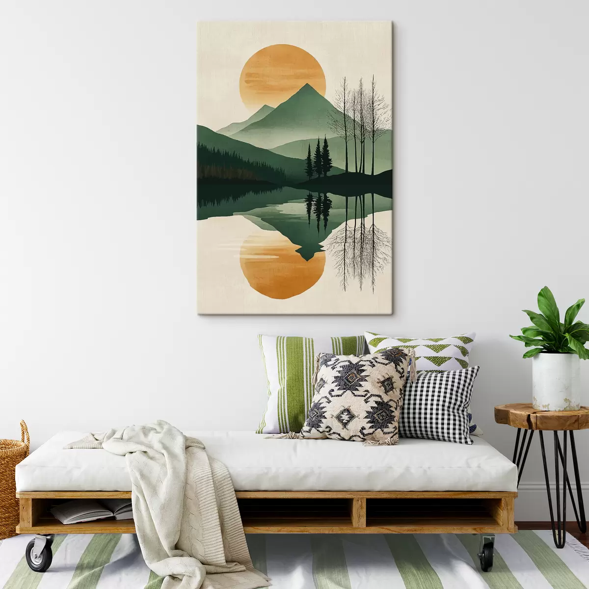 murales de pared Montañas y amanecer s40832