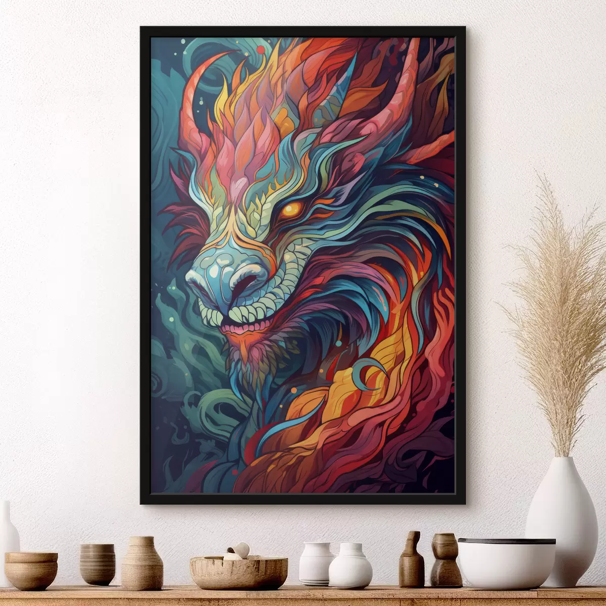 Poster Dragón brillante f40835