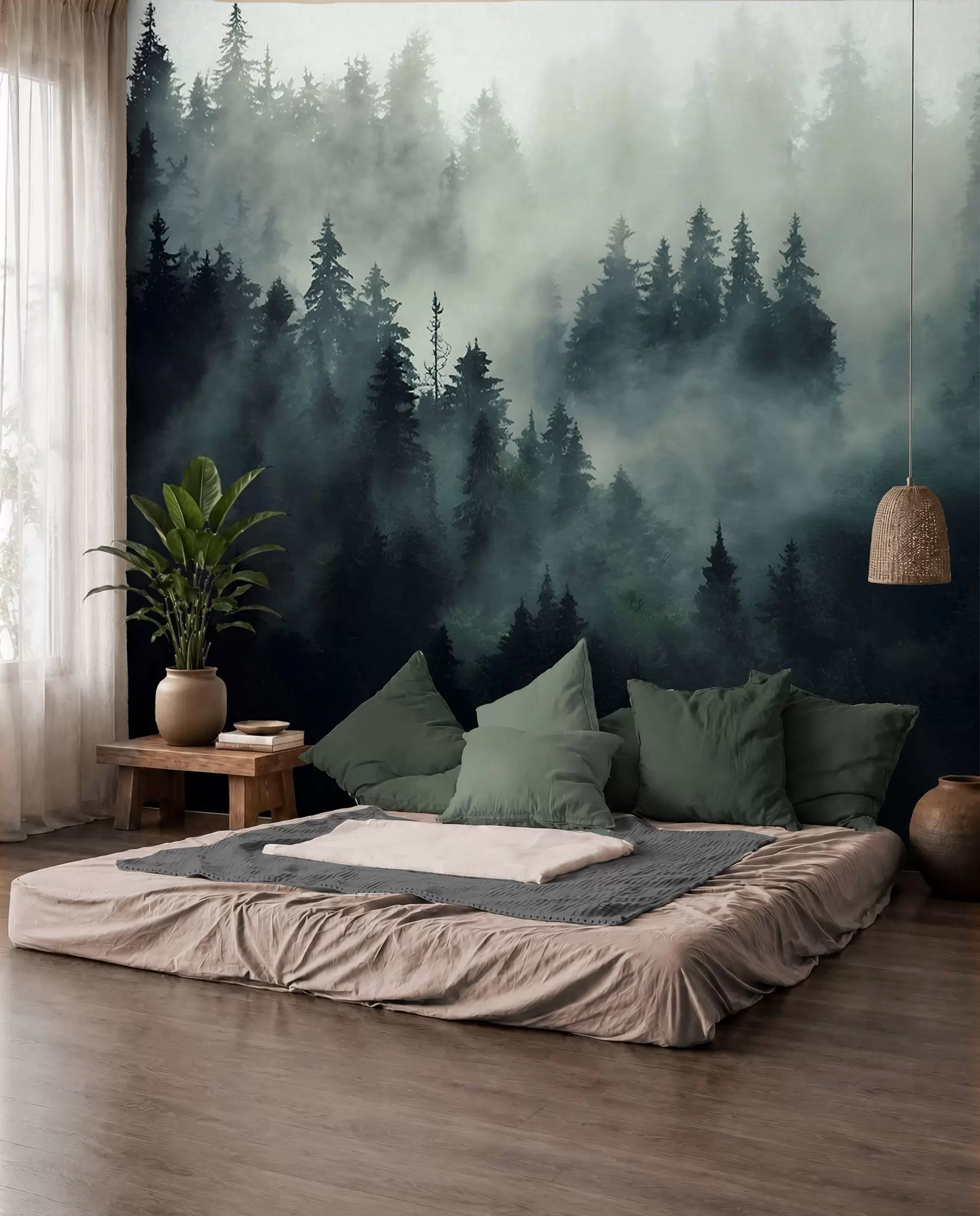 murales de pared Bosque al alba u36439