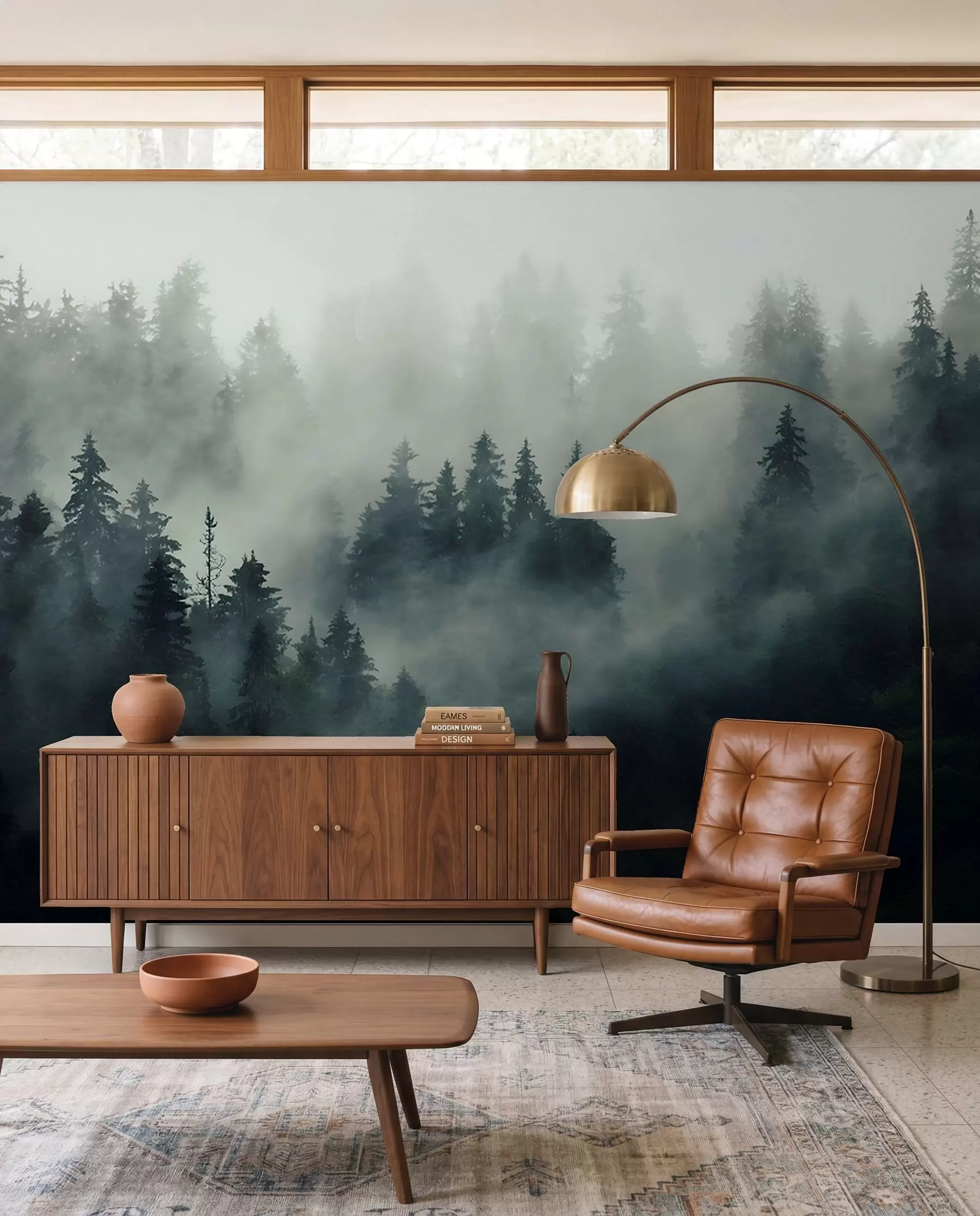 murales de pared Bosque al alba u36439