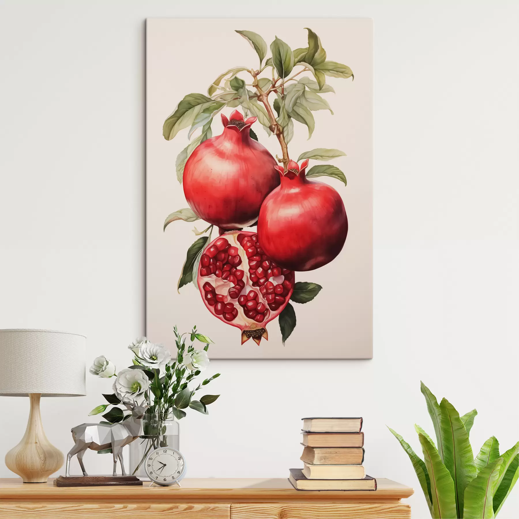 murales de pared Granadas maduras en una rama s40884