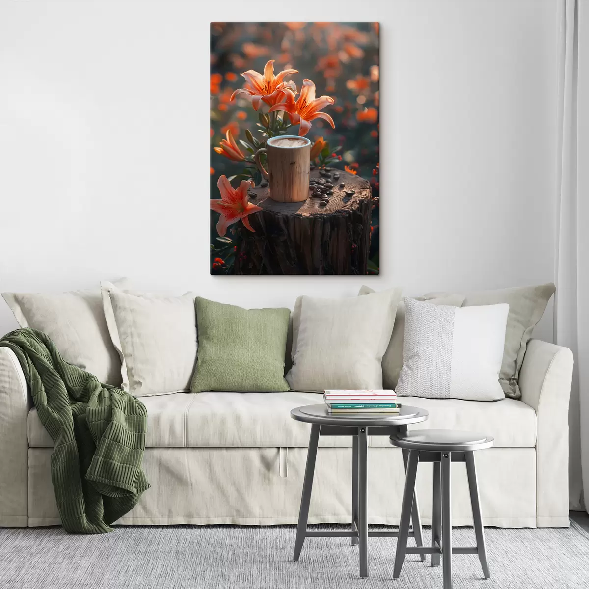 murales de pared Capuchino y lirios s40907