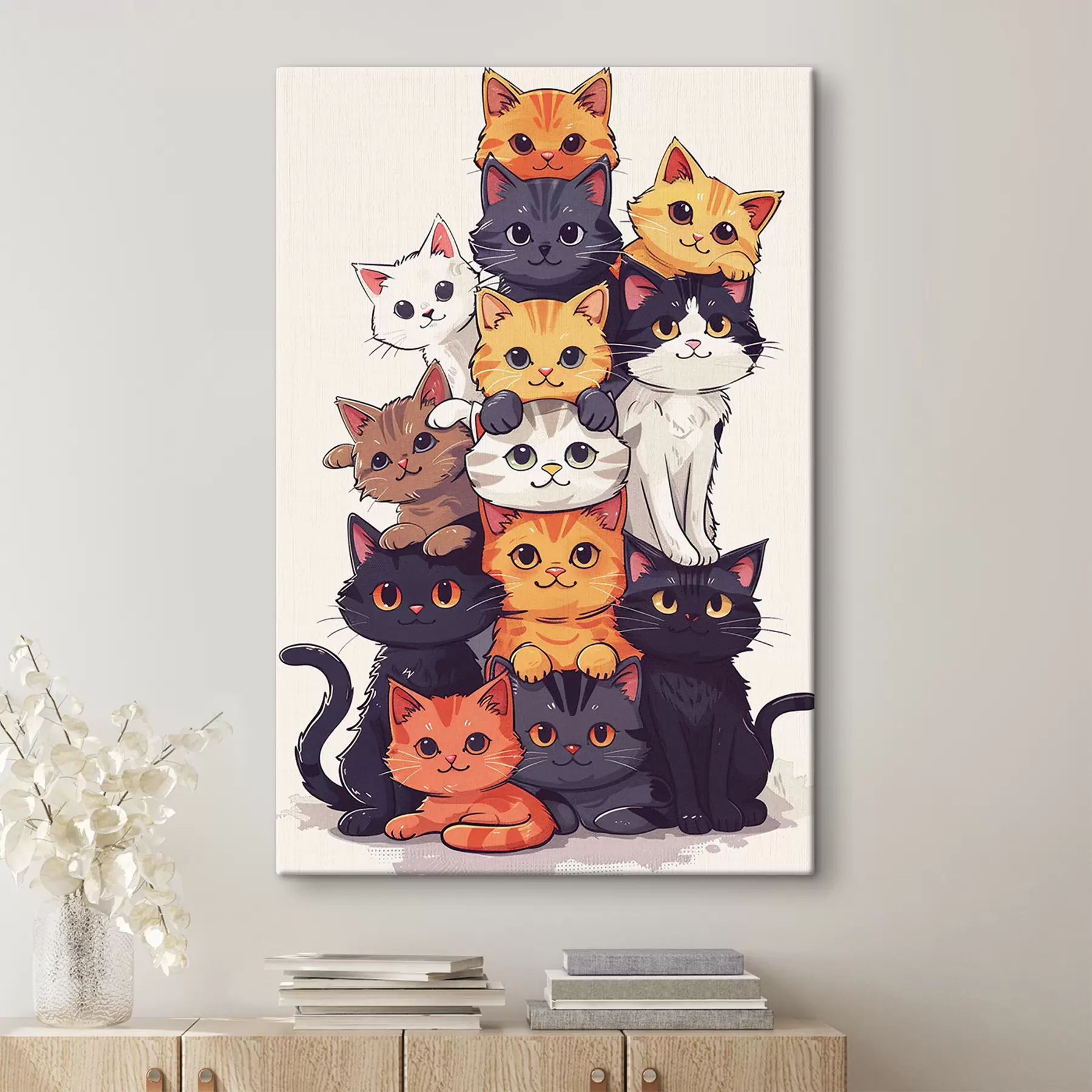 murales de pared Gatos bonitos s40924