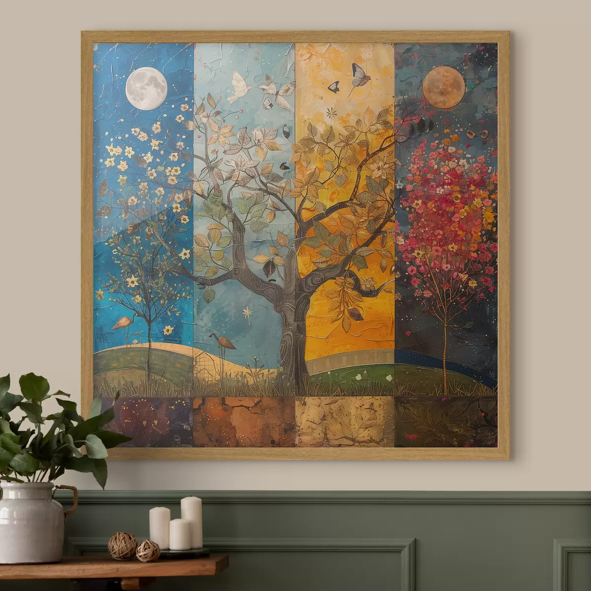 Poster Árbol de las estaciones f40921