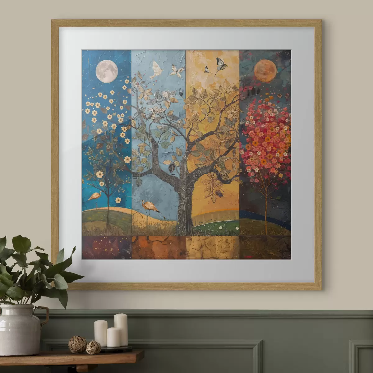 Poster Árbol de las estaciones f40921