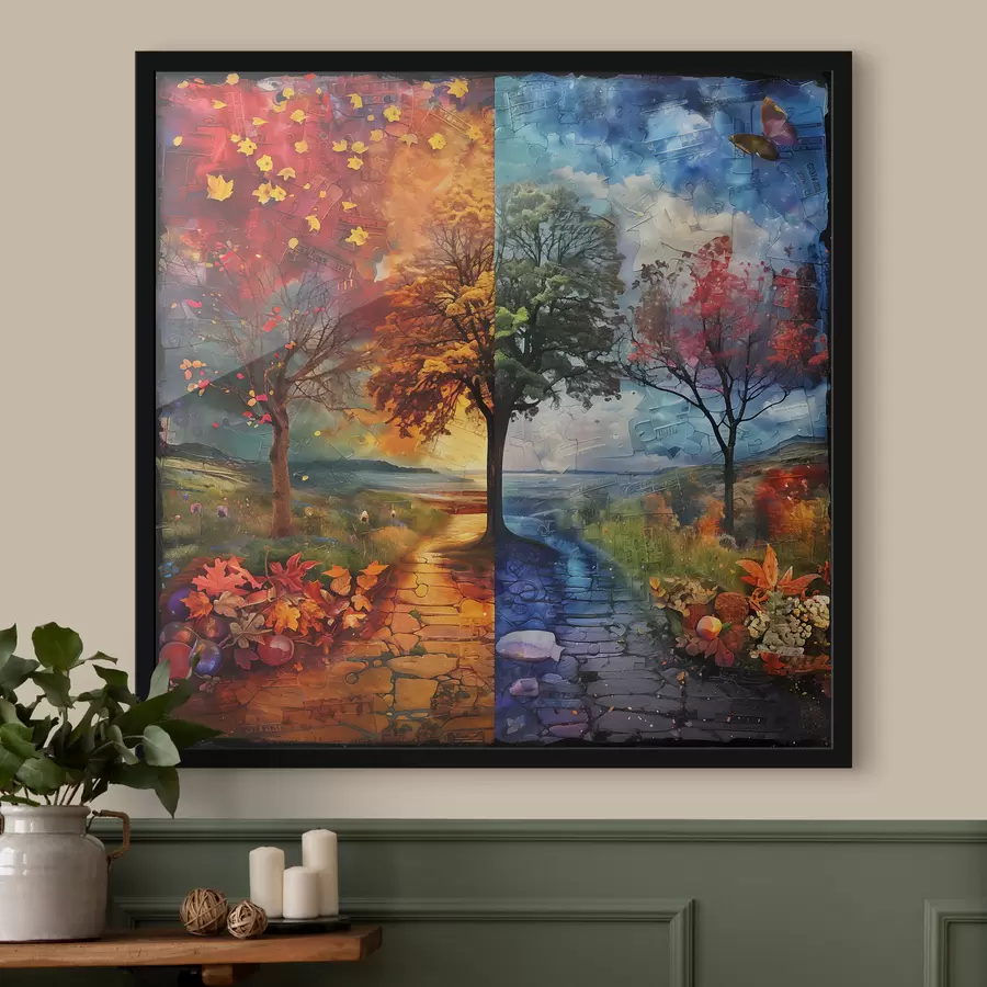 murales de pared Estaciones f40922