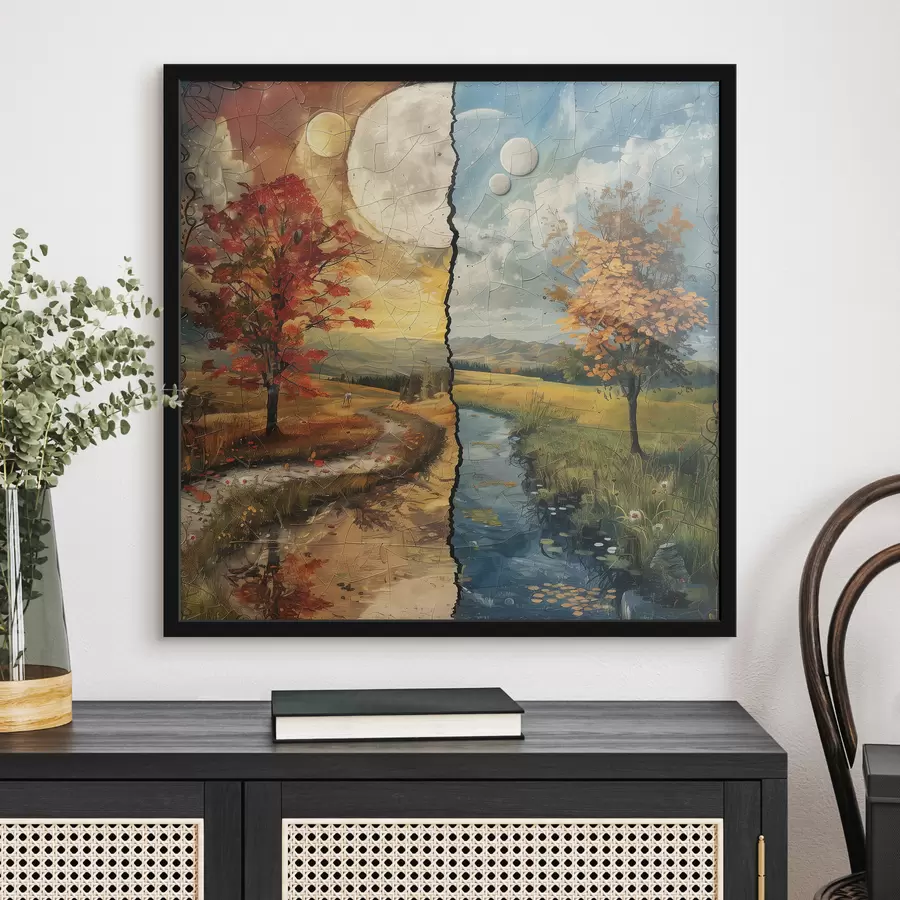 murales de pared Estaciones de acuarela f40923