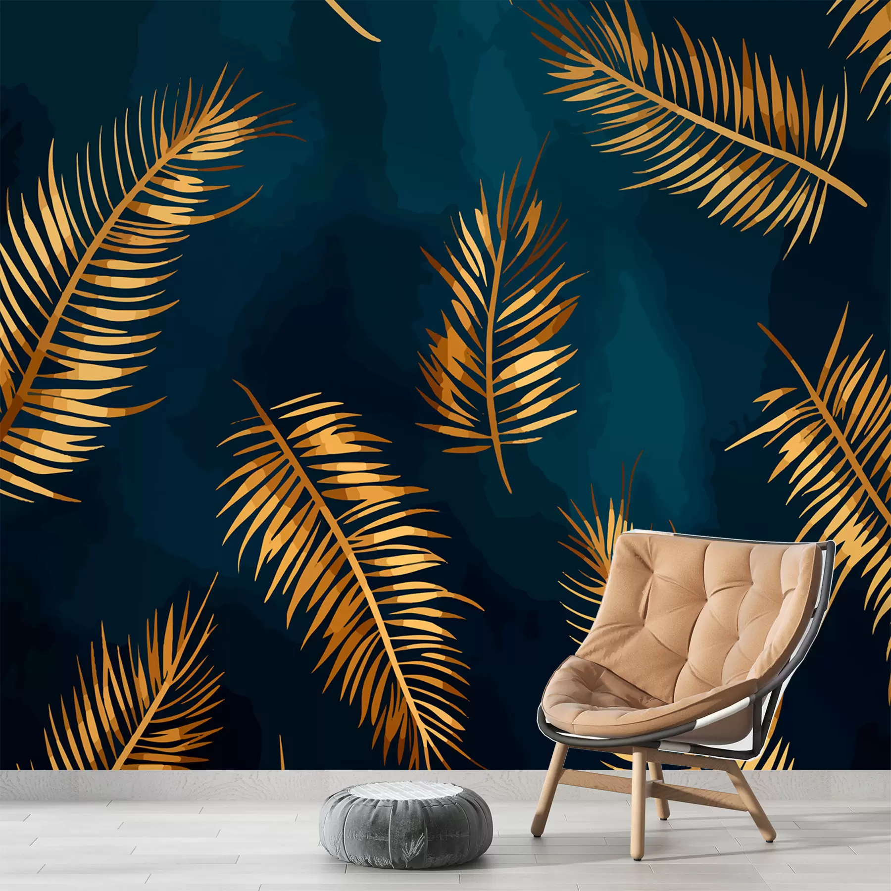 murales de pared Hojas pintadas w01743