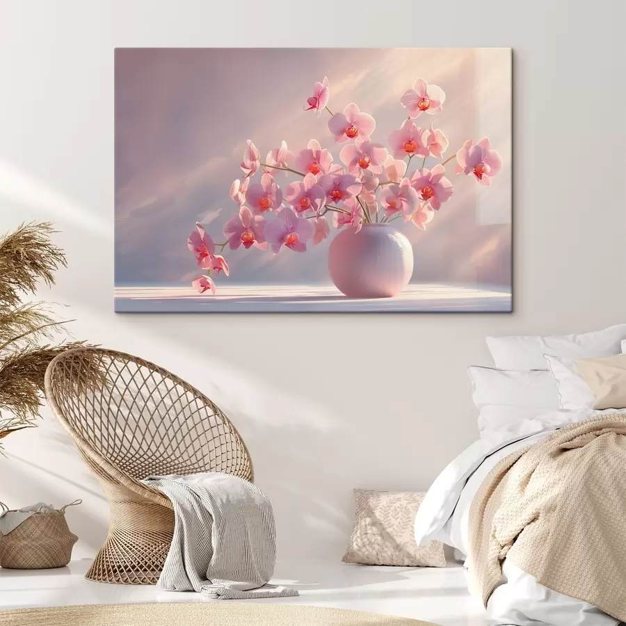 murales de pared Delicadas orquídeas a la suave luz de la mañana s38700