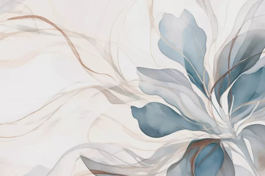 murales de pared Delicada flor grande w01718