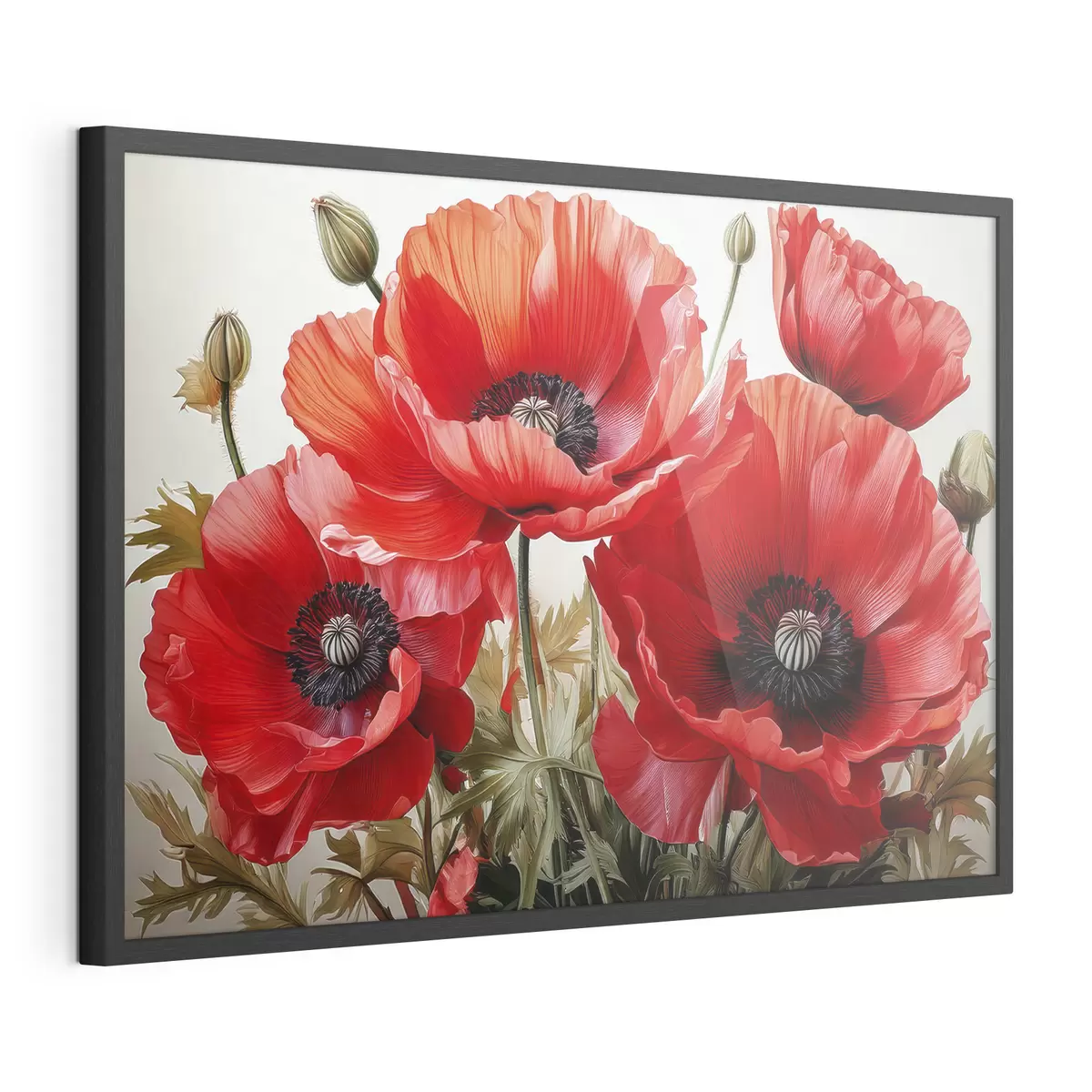 Poster amapolas rojas grandes f41107
