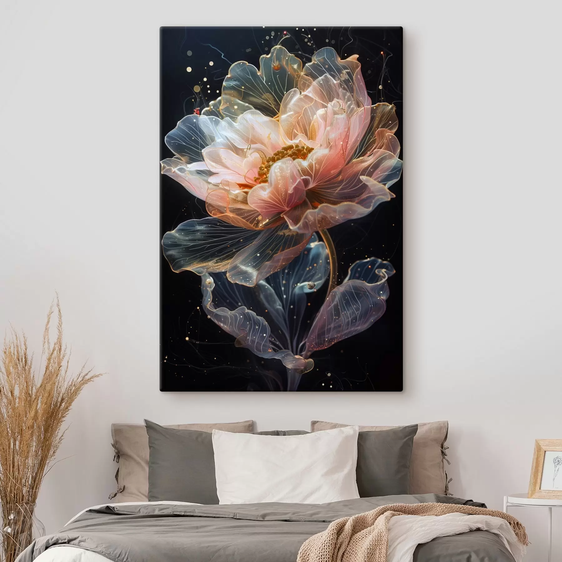 murales de pared Una flor cósmica con salpicaduras s40966