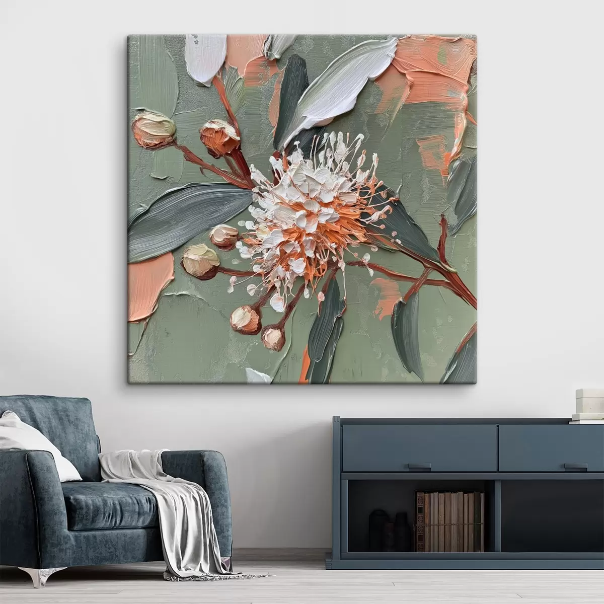 murales de pared Rama con flores s41155