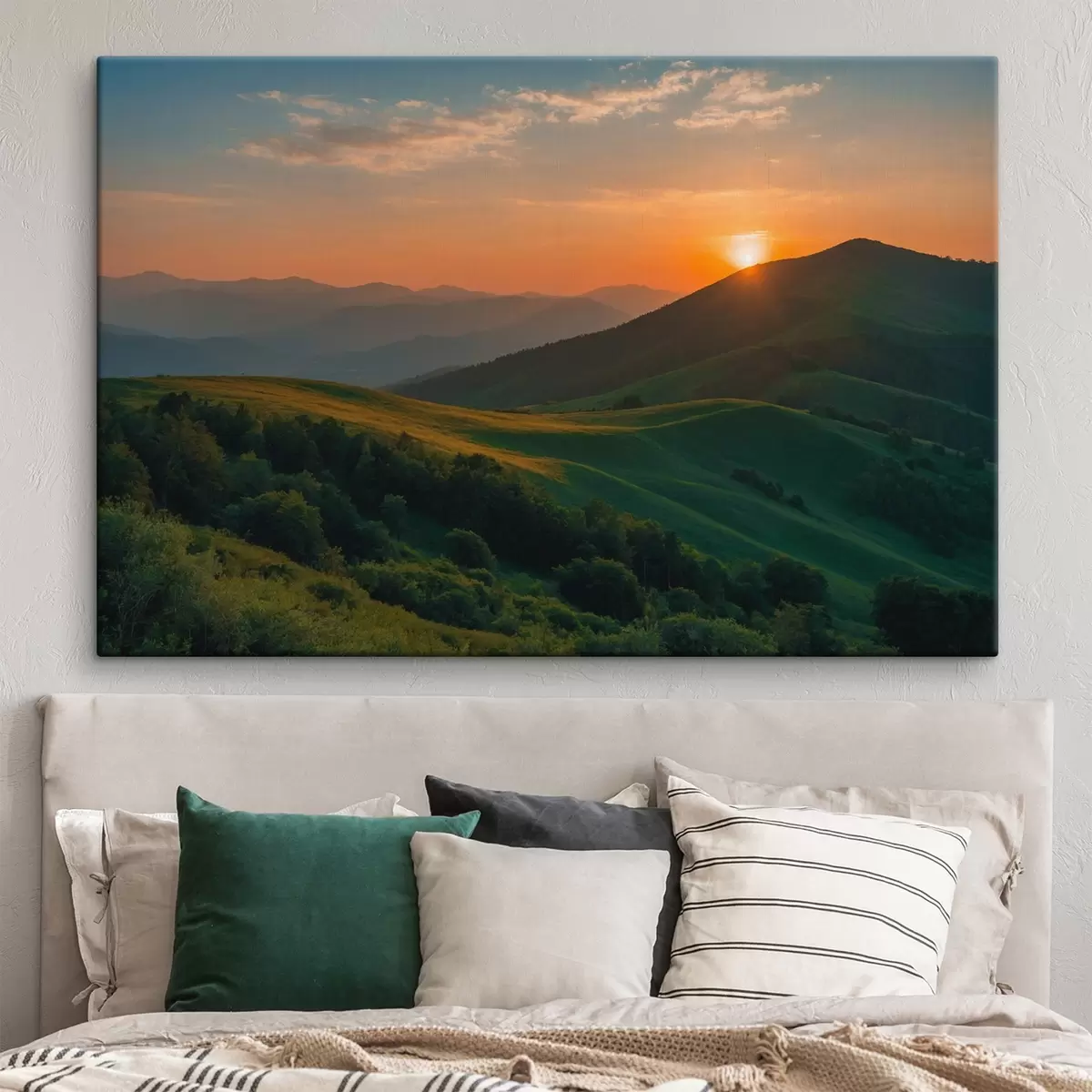 murales de pared Vista desde la montaña al atardecer s41045