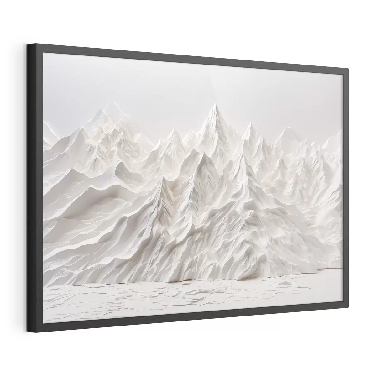Poster Montañas blancas abstractas f41037
