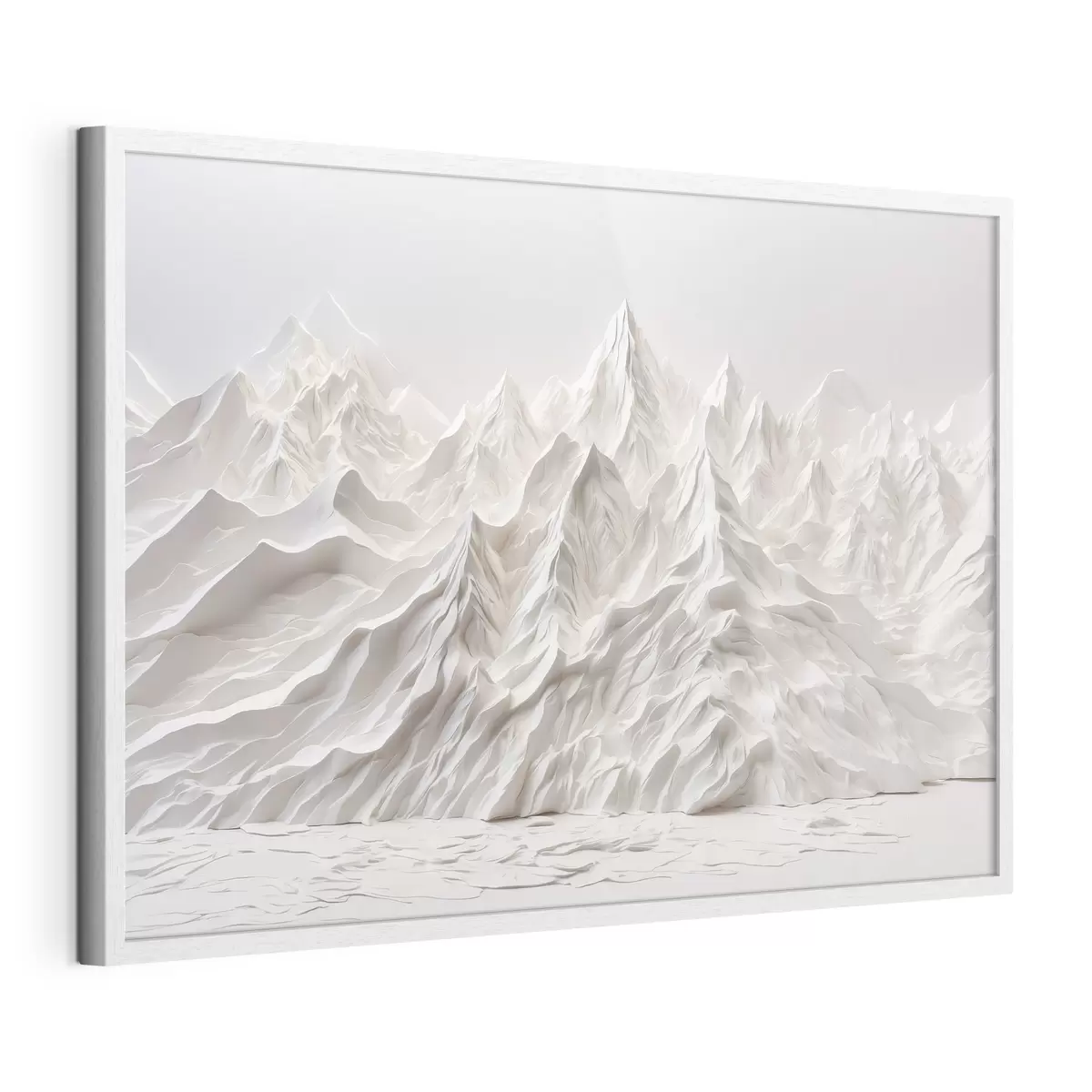 Poster Montañas blancas abstractas f41037