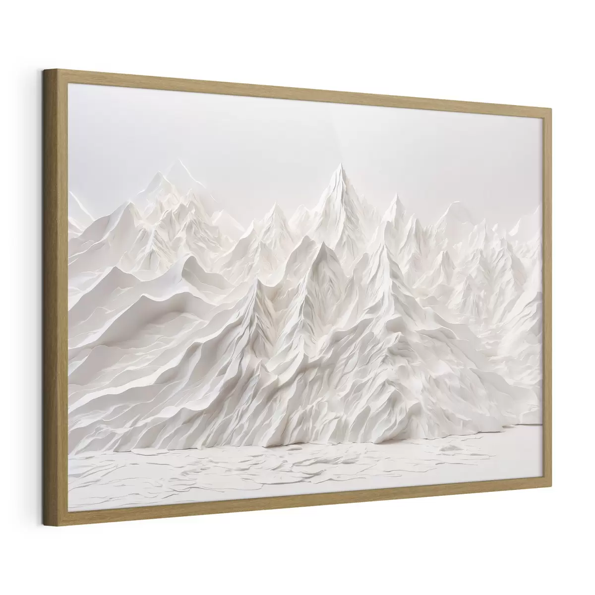 Poster Montañas blancas abstractas f41037