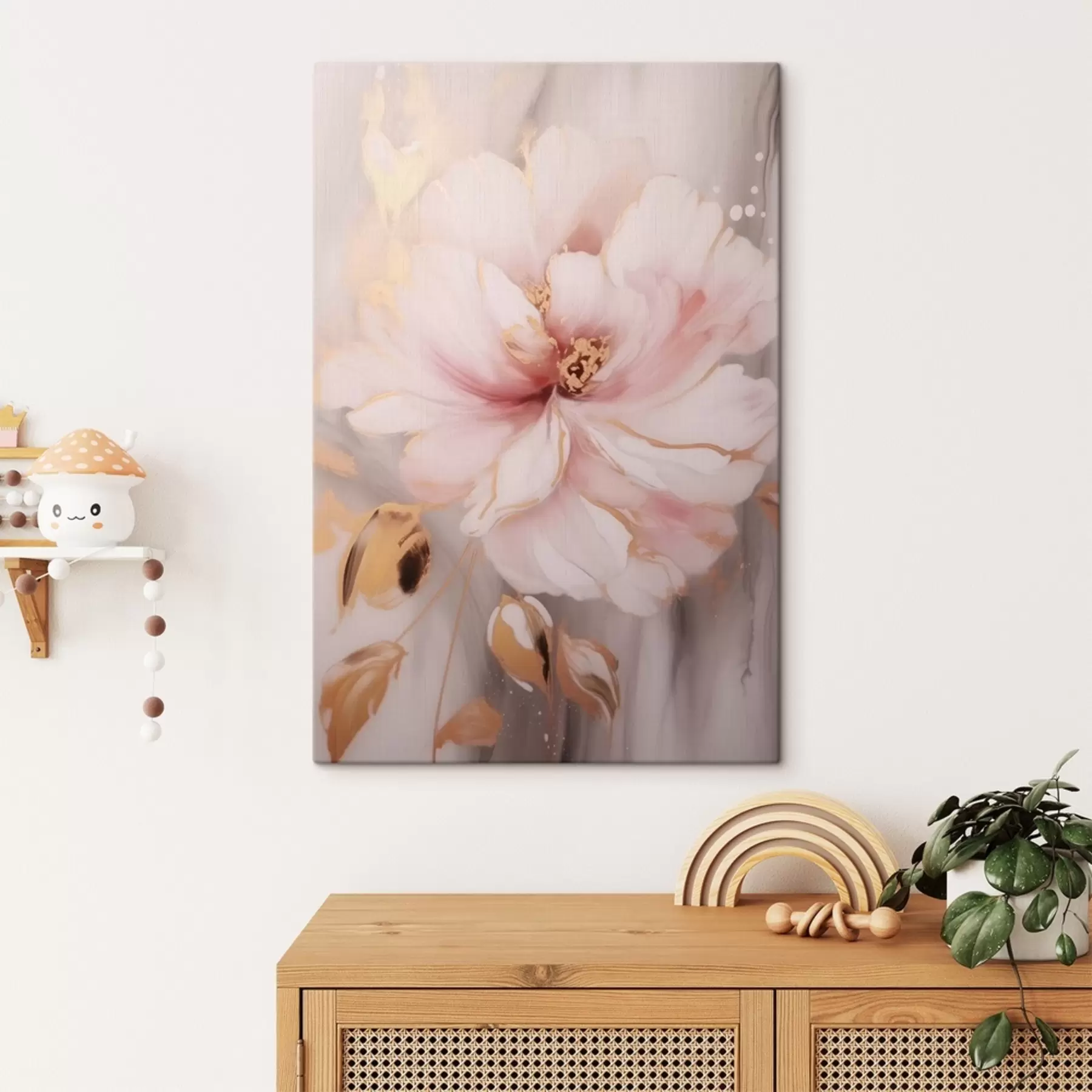 murales de pared Flor rosa s41061