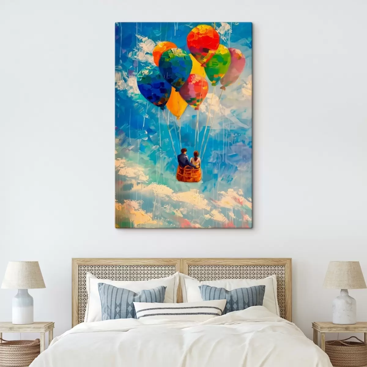 murales de pared Pareja en globo s41074