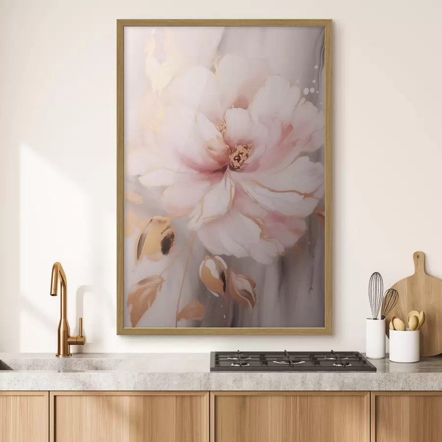 murales de pared Flor rosa f41061