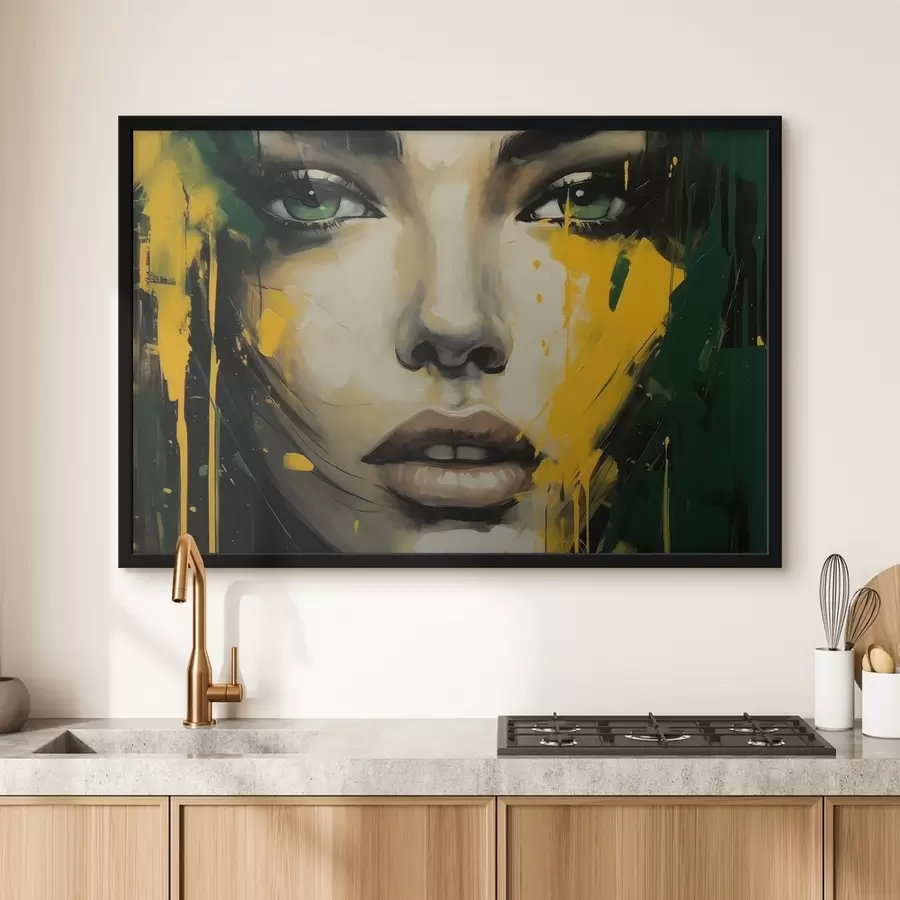 murales de pared Cara de niña f41065