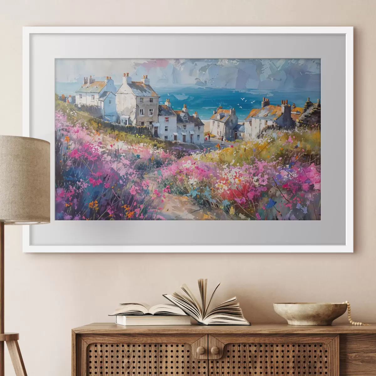 Poster Jardín junto al mar f41090