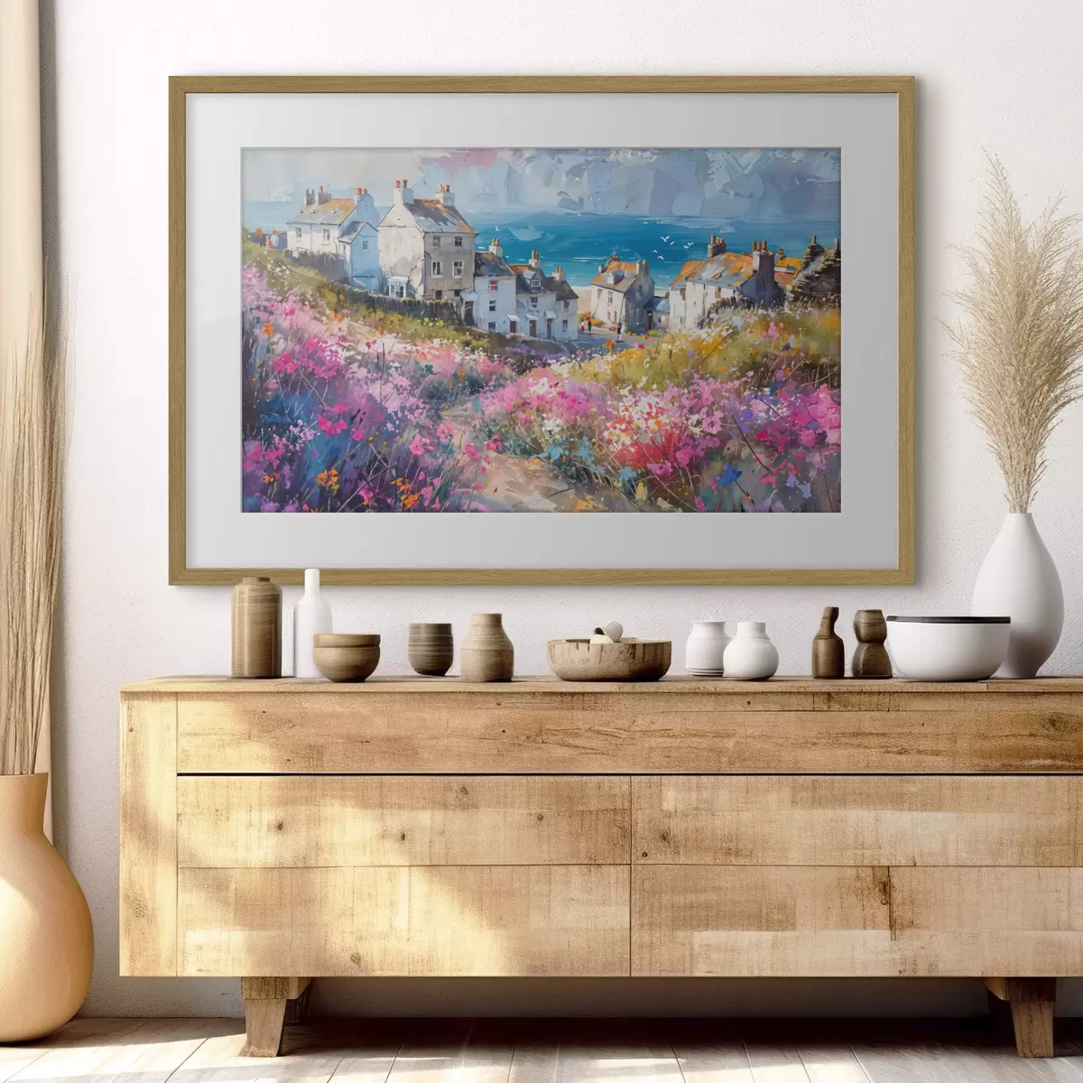 Poster Jardín junto al mar f41090