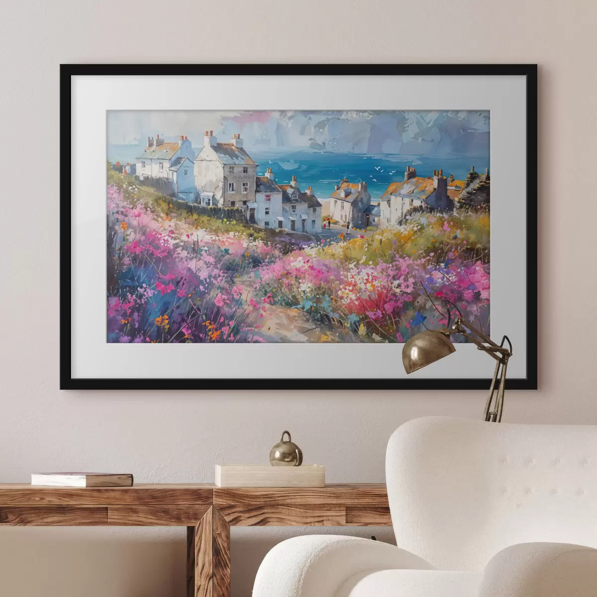 Poster Jardín junto al mar f41090