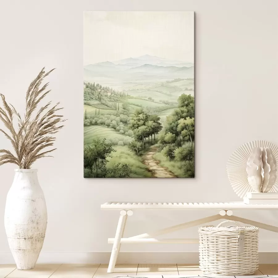 murales de pared Hermosos paisajes de acuarela, rústico, verano s41221