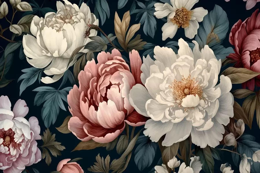 murales de pared Peonías w01845